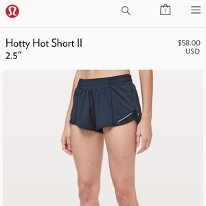 Lululemon Hotty Hot Short II